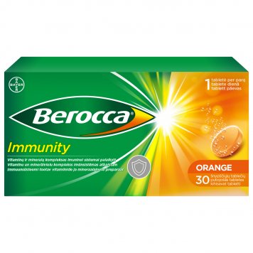 BEROCCA Immunity šnypščiosios tabletės N30
