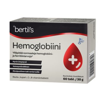 BERTIL'S Hemoglobin tabletės N60