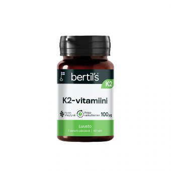 BERTIL’S K2 kaulams ir kraujo krešėjimui, 60 tablečių