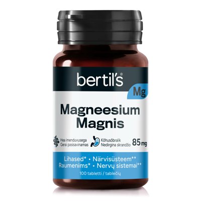 BERTIL'S KELASIN MAGNIS 85 MG, 100 tablečių