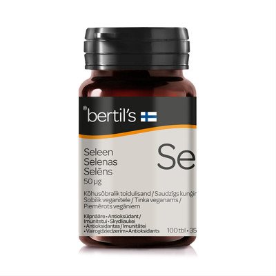 BERTIL'S SELENAS 50 MCG, 100 tablečių