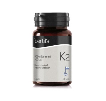BERTIL'S Vitaminas K2 kaulams ir kraujo krešėjimui tabletės N60