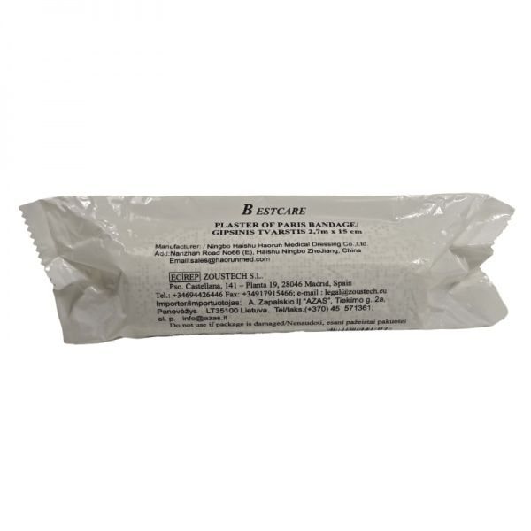BESTCARE gipsinis tvarstis, x 2,7 cm, 1 vnt., 15 cm