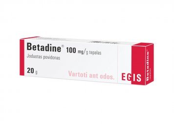 BETADINE 100 mg/g tepalas, 20 g