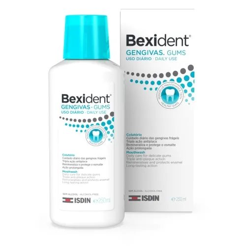 BEXIDENT burnos skalavimo skystis jautrioms dantenoms, 250 ml