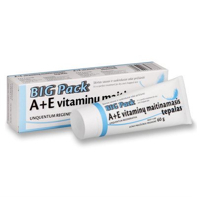 BIG PACK, tepalas su A + E vitaminais, maitinamasis, 60 g
