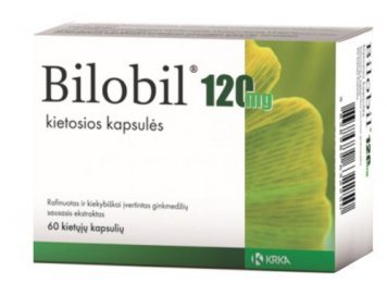 BILOBIL 120 mg kietosios kapsulės N60