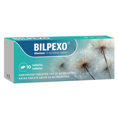 Bilpexo 20mg tabletės N10