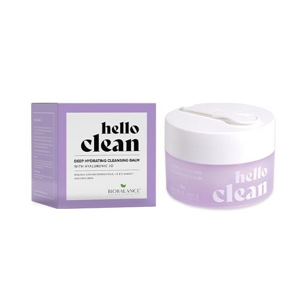 BIO BALANCE aliejinis makiažo valiklis su hialuronu HELLO CLEAN, 100 ml
