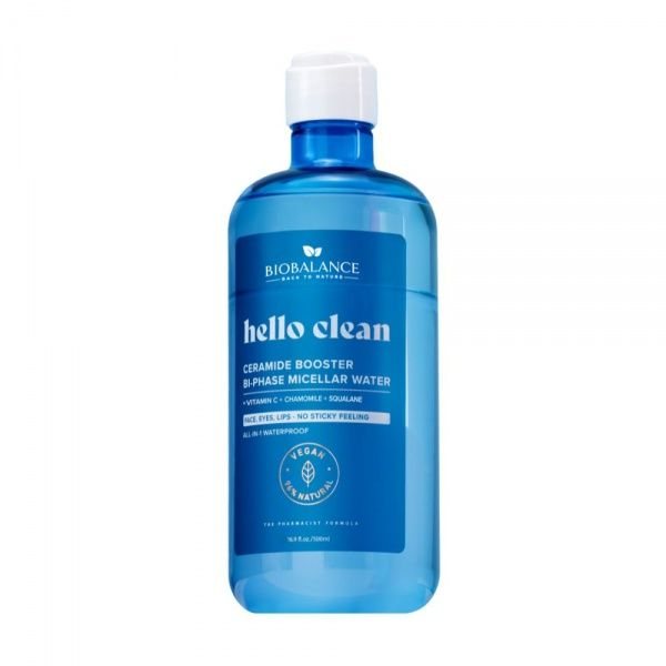 BIO BALANCE micelinis vanduo su keramidais HELLO CLEAN BI-PHASE, 500 ml