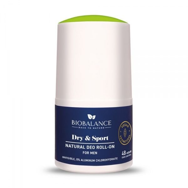 BIO BALANCE rutulinis dezodorantas vyrams DRY & SPORT, 50 ml