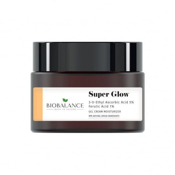 BIO BALANCE veido gelis-kremas su askorbo ir ferulo rūgštimis SUPER GLOW, 50 ml
