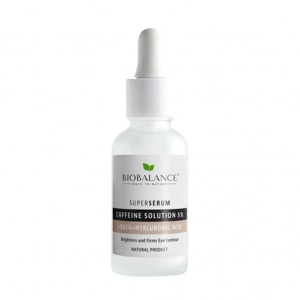 BIO BALANCE veido serumas su kofeinu ir hialurono rūgštimi, 30 ml