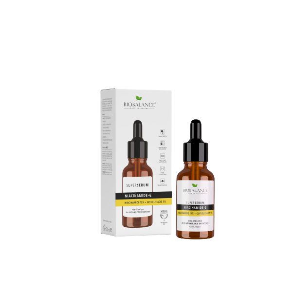 BIO BALANCE veido serumas su niacinamidu pigmentinėms dėmėms, 30 ml
