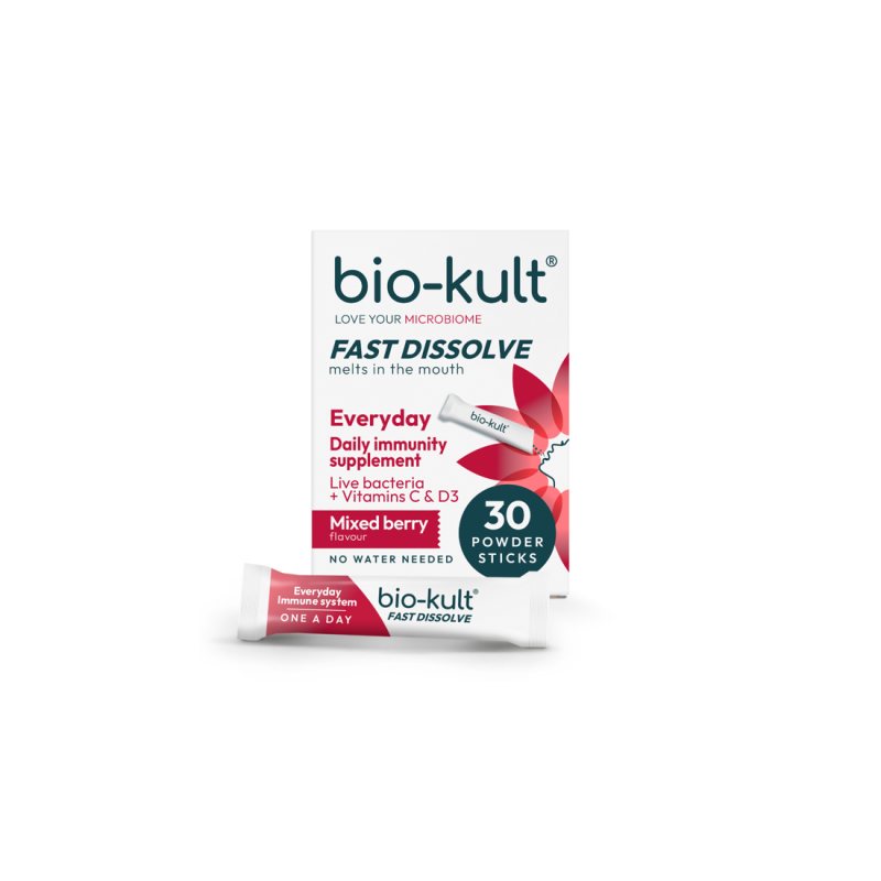 BIO-KULT Everyday Immune burnoje greitai tirpst. milt. N30 (uogų sk.)