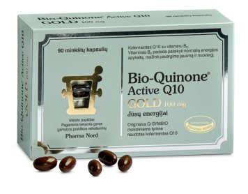 BIO-QUINONE Q-10 Active Gold 100 mg kapsulės N90