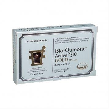 BIO-QUINONE Q10 Active 100 mg kapsulės N30