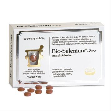 BIO-SELENIUM+ZINC tabletės N90