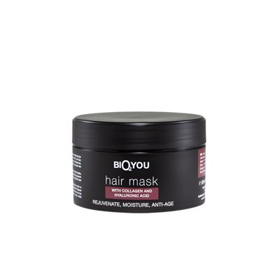 Bio2You natūrali plaukų kaukė su kolagenu ir hialurono rūgštimi, ., 200 ml