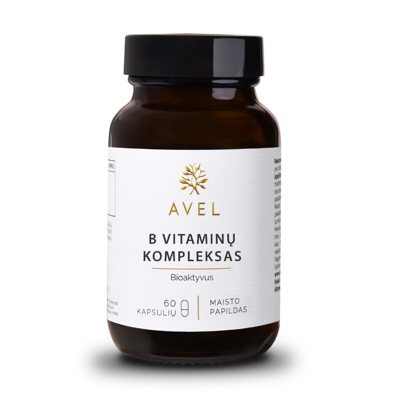 BIOAKTYVUS B VITAMINŲ KOMPLEKSAS, 60 kapsulių