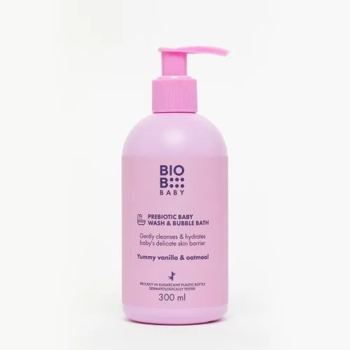 BioB prausiklis ir vonios putos BABY PREBIOTIC, 300 ml