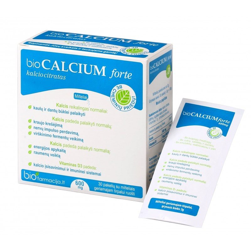 BIOCALCIUM FORTE 600 MG, N30