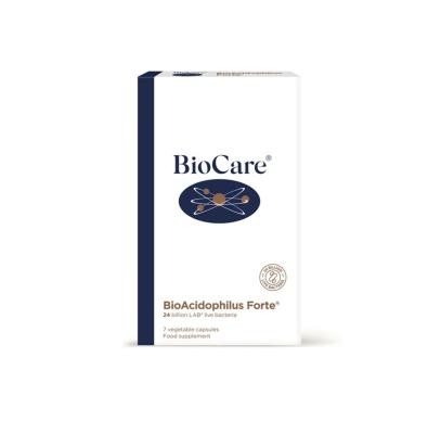 BIOCARE BioAcidophilus Forte Plus - 7 dienų kursas, kapsulės, N7
