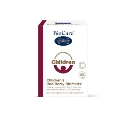 BIOCARE gerųjų bakterijų ir vitamino D milteliai, N, 28 x 1 g