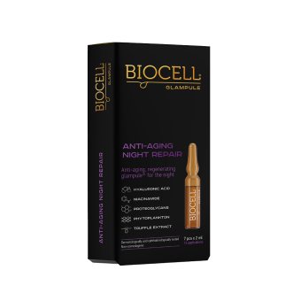 BIOCELL® glampule ANTI-AGING NIGHT REPAIR, 7 Ampulės