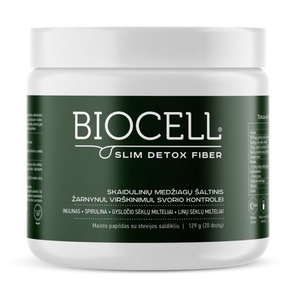 BIOCELL maisto papildas SLIM DETOX FIBER, 129 g