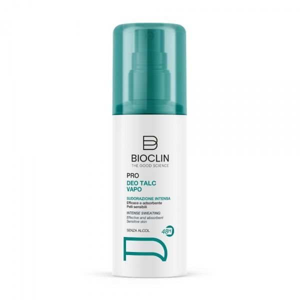 BIOCLIN purškiamas dezodorantas-antiperspirantas PRO DEO 48H TALC VAPO, 100 ml