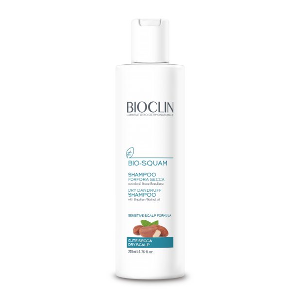 BIOCLIN šampūnas pleiskanoms, sausiems plaukams BIO SQUAM, 200 ml