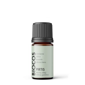BIOCOS eterinių aliejų mišinys garinimui PIRTIS, 5 ml
