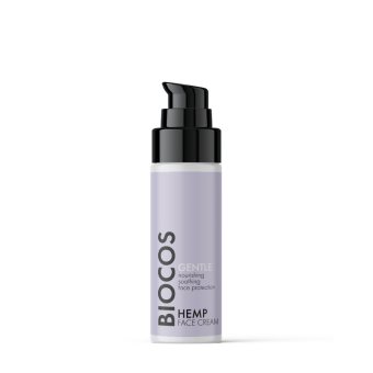 BIOCOS maitinamasis veido kremas jautriai odai HEMP, 30 ml