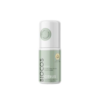 BIOCOS natūralus alūno dezodorantas CITRUS, citrusų kvapo, 50 ml