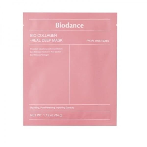 BIODANCE Bio-Collagen Real Deep hidrogelio veido kaukė su kolagenu, N1, 34 g