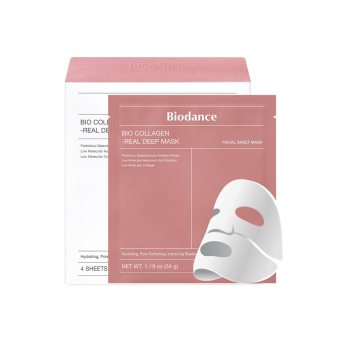 BIODANCE BIO COLLAGEN-REAL DEEP veido kaukės, 4 vnt