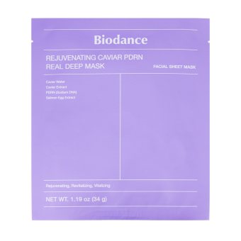 BIODANCE REJUVENATING CAVIAR PDRN REAL DEEP veido kaukė, 34 g