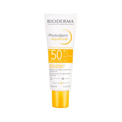 BIODERMA apsauga nuo saulės visų tipų odai PHOTODERM AQUAFLUIDE SPF50+, 40 ml