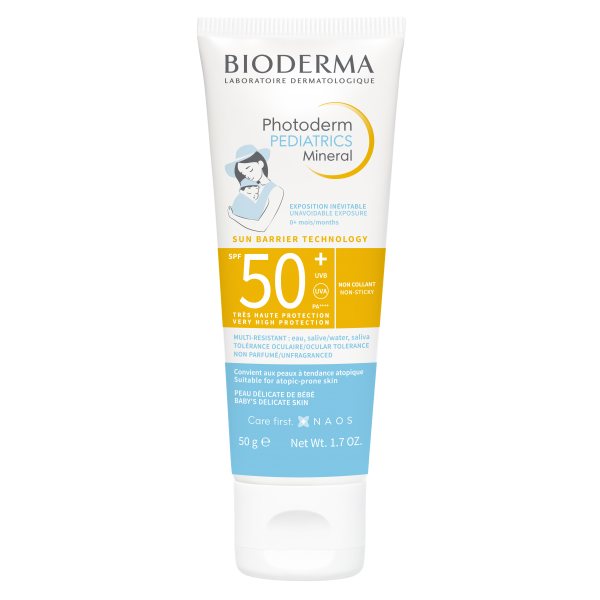 BIODERMA apsauginis kūno kremas PHOTODERM PEDIATRICS MINERAL, SPF50+, 50 g