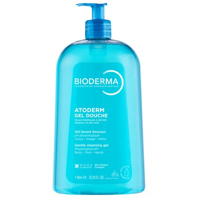 BIODERMA ATODERM, gelinis prausiklis normaliai, sausai odai, 1 l