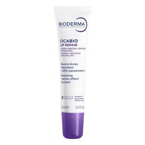 BIODERMA balzamas suskeldėjusioms, sudirgusioms, sutrūkinėjusioms lūpoms, CICABIO LIP REPAIR, 10 ml