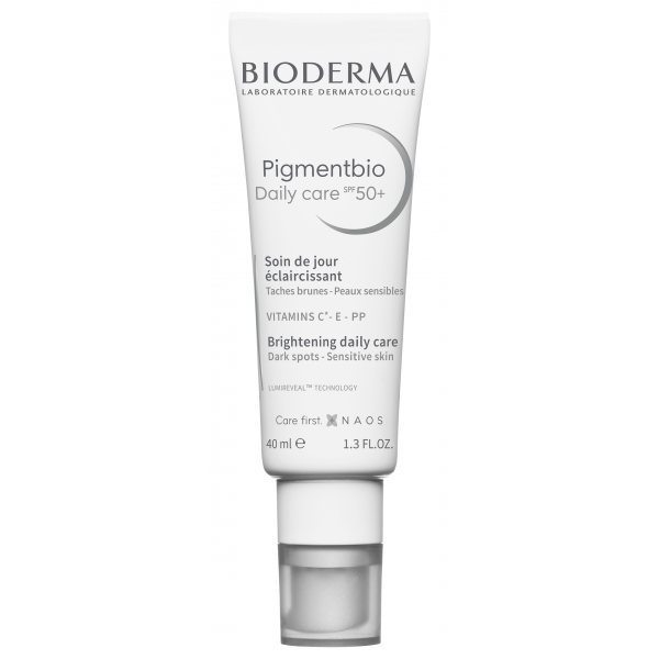 BIODERMA dieninis šviesinamasis kremas su SPF50+, PIGMENTBIO DAILY CARE SPF50+, 40 ml