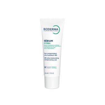 BIODERMA drėkinamasis kremas išsausėjusiai į spuogus linkusiai odai Sébium Hydra, 40 ml