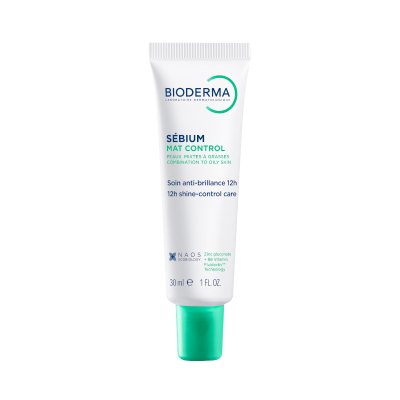 BIODERMA drėkinantis ir kontroliuojantis odos blizgesį kremas riebiai ir mišriai odai SEBIUM MAT CONTROL, 30 ml