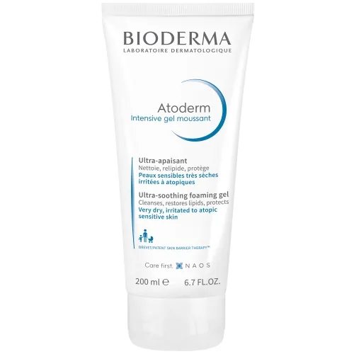 BIODERMA gelinis prausiklis ATODERM INTENSIVE GEL MOUSSANT, 200 ml