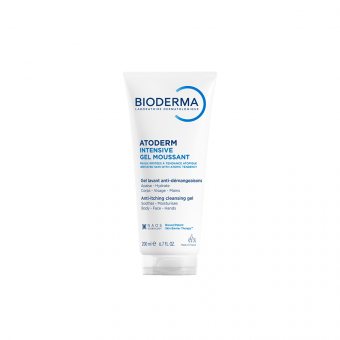 BIODERMA gelinis putojantis prausiklis sudirgusiai, atopiškai odai ATODERM INTENSIVE GEL MOUSSANT, 200 ml