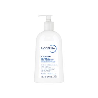 BIODERMA gelinis putojantis prausiklis sudirgusiai, atopiškai odai ATODERM INTENSIVE GEL MOUSSANT, 500 ml