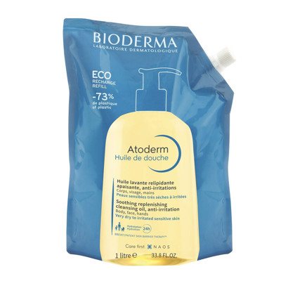 BIODERMA aliejinis prausiklis HUILE DE DOUCHE ECOREFILL, 1000 ml