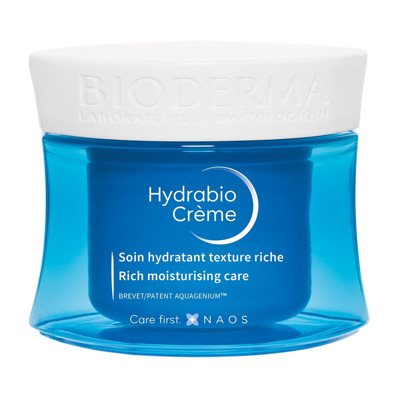 BIODERMA HYDRABIO CREME, drėkinamasis kremas dehidratuotai, sausai odai, 50 ml